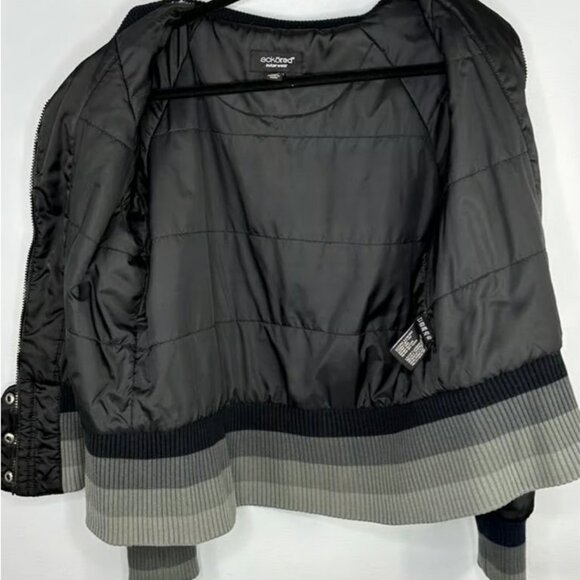 Women's Y2K  Black Vintage Ecko Red Bomber Jacket  Size Large - Picture 5 of 10